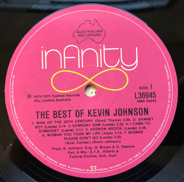 Kevin Johnson (5) : The Best Of Kevin Johnson (LP, Comp)