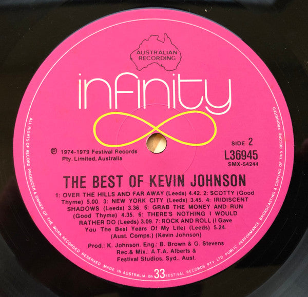 Kevin Johnson (5) : The Best Of Kevin Johnson (LP, Comp)