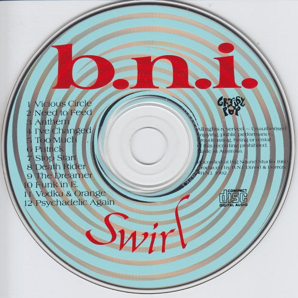 B.N.I.* : Swirl (CD, Album)