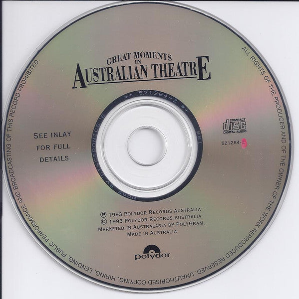 Various : Great Moments In Australian Theatre (CD, Album, Comp)