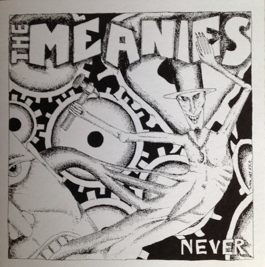 The Meanies : Never (7", Ltd, Num, RE, Yel)