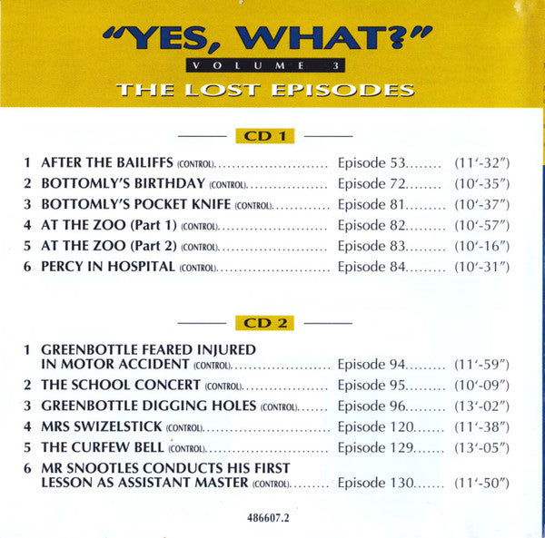 Various : "Yes, What?" (Volume 3) (2xCD)