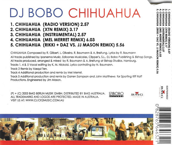 DJ Bobo : Chihuahua (CD, Single)