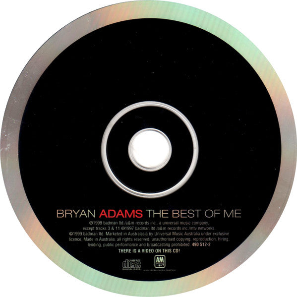 Bryan Adams : The Best Of Me (CD, Comp, Enh)