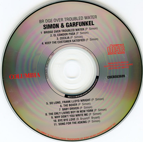 Simon & Garfunkel : Bridge Over Troubled Water (CD, Album, RE)