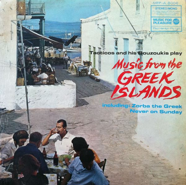 Tacticos And His Bouzoukis : Music From The Greek Islands (LP, Album)