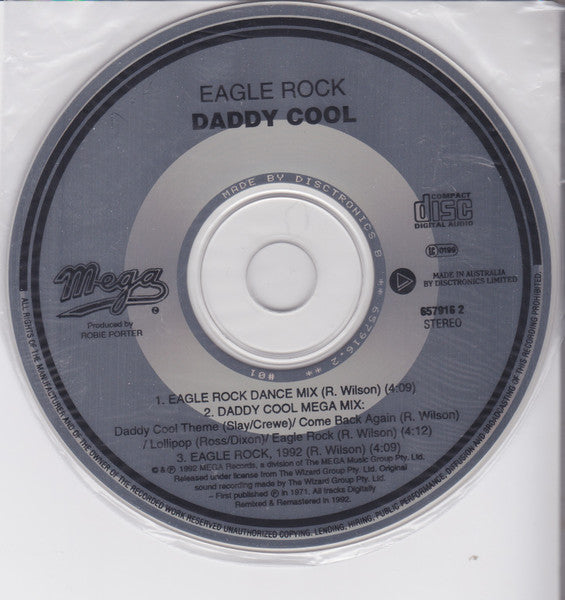 Daddy Cool (5) : The 1992 Mixes (CD, Single)