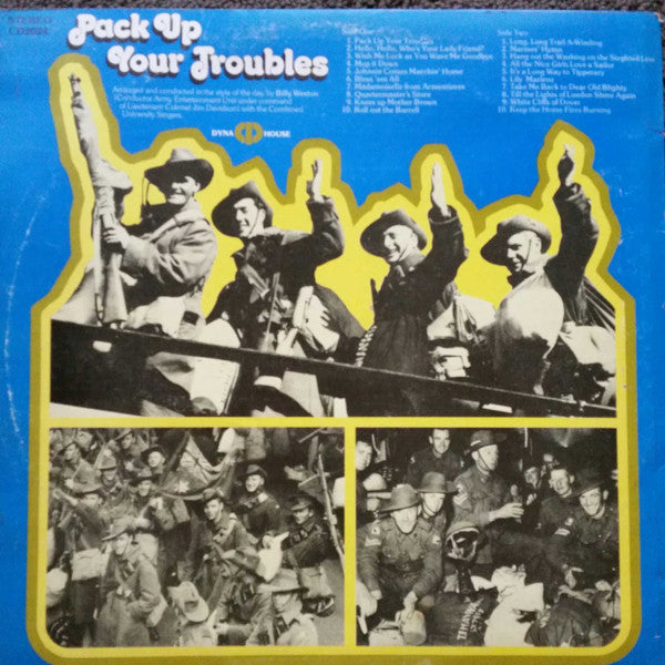 Various, Billy Weston, Combined University Singers : Pack Up Your Troubles (LP, Album)