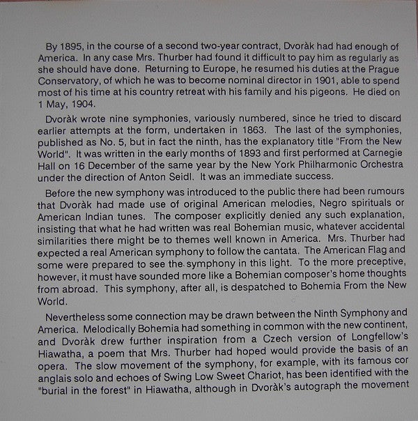 Antonín Dvořák / Slovak Radio Symphony Orchestra - Ondrej Lenárd : Symphony No. 9 "New World" - Slavonic Dances Op. 72, Nos. 1, 2, 7 & 8 (CD, Comp)