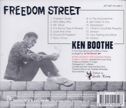 Ken Boothe : Freedom Street (CD, Album, RE)
