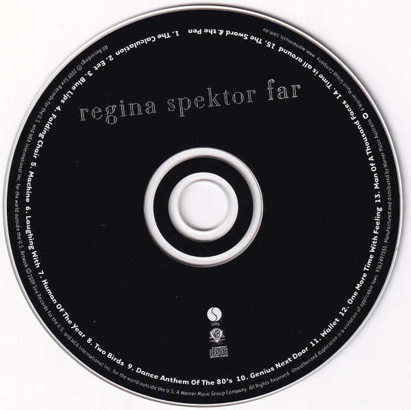 Regina Spektor : Far (CD, Album + DVD-V, NTSC + S/Edition, Dig)