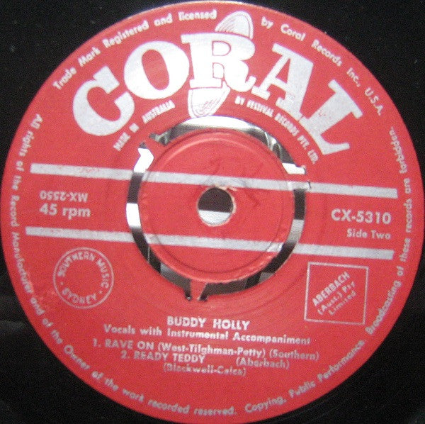 Buddy Holly : (You're So Square) Baby I Don't Care (7", EP)