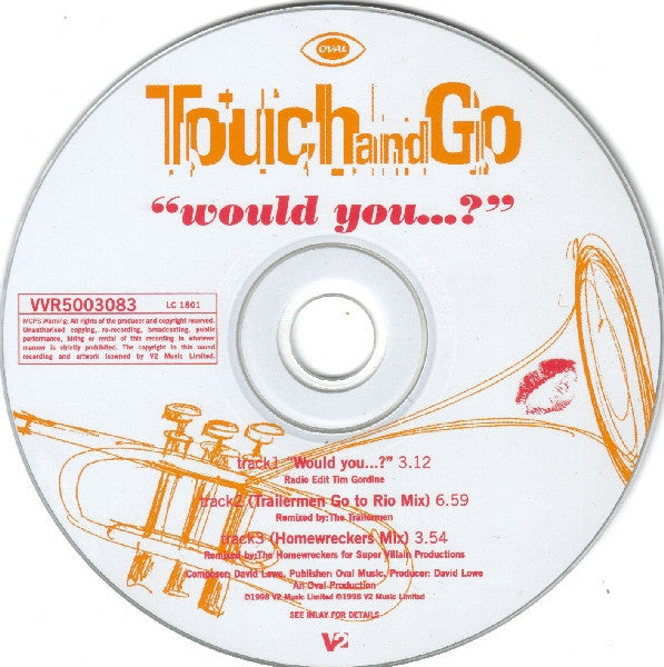 Touch And Go : Would You...? (CD, Single)