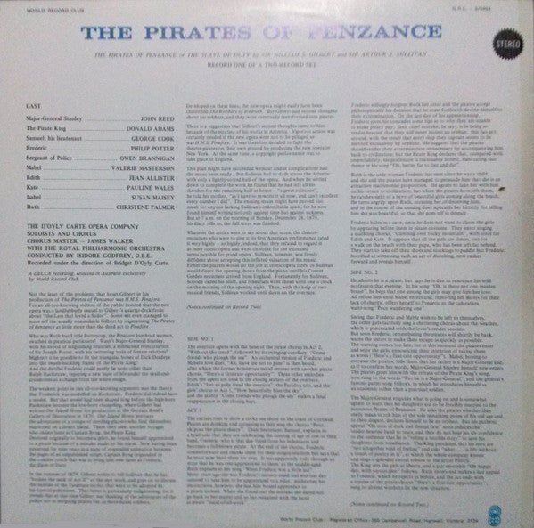 Gilbert & Sullivan : The Pirates Of Penzance (2xLP, Album, Club)