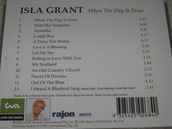 Isla Grant : When The Day Is Done (CD, Album)