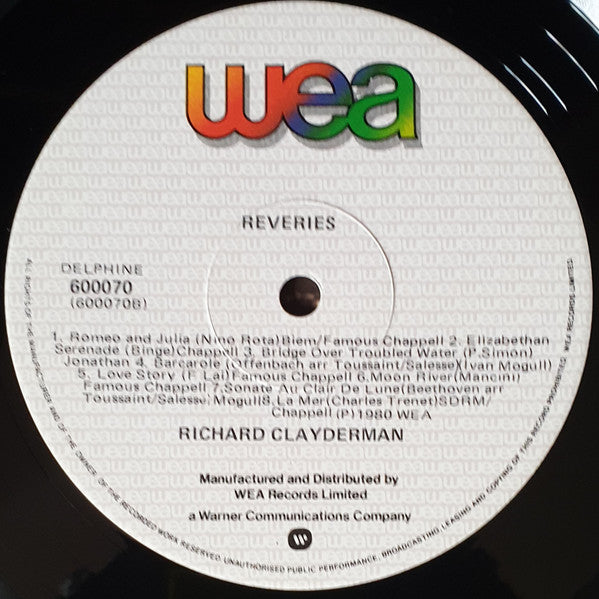 Richard Clayderman : Rêveries (LP, Album)