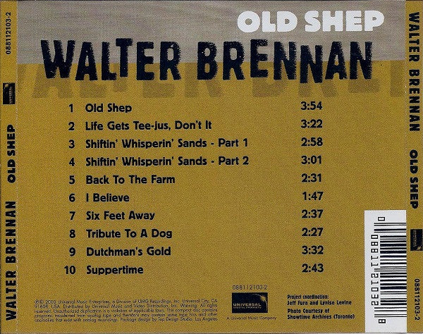 Walter Brennan : Old Shep (CD, Comp)