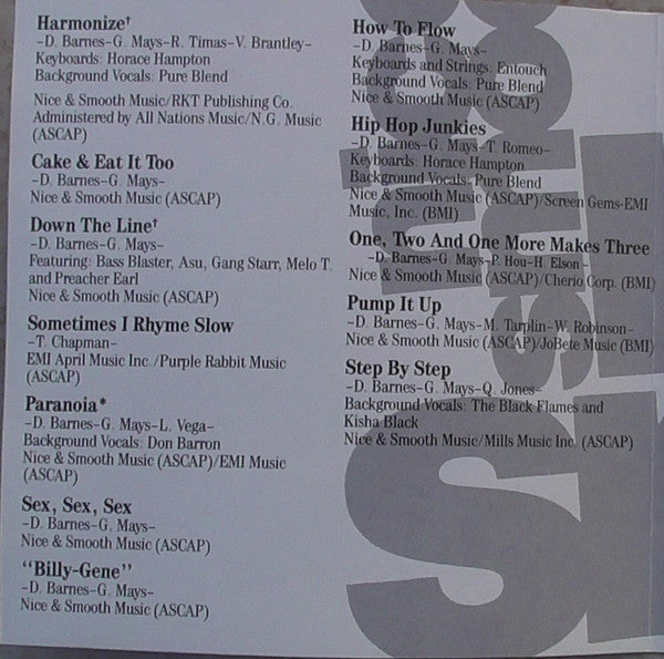 Nice & Smooth : Ain't A Damn Thing Changed (CD, Album, RE, UML)