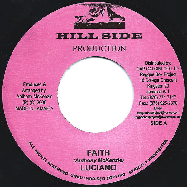 Luciano (2) / Luciano (2) & Sergeant Juggler* : Faith / Faith (Combination) (7")