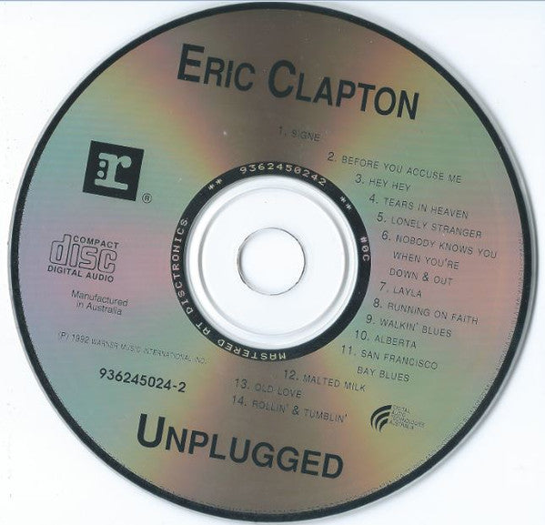 Eric Clapton : Unplugged (CD, Album, RP)