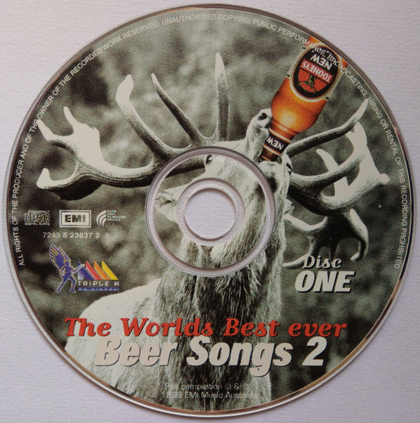 Various : The World's Best Ever Beer Songs 2 (2xCD, Comp)