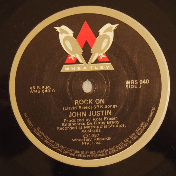 John Justin : Rock On (7", Single)
