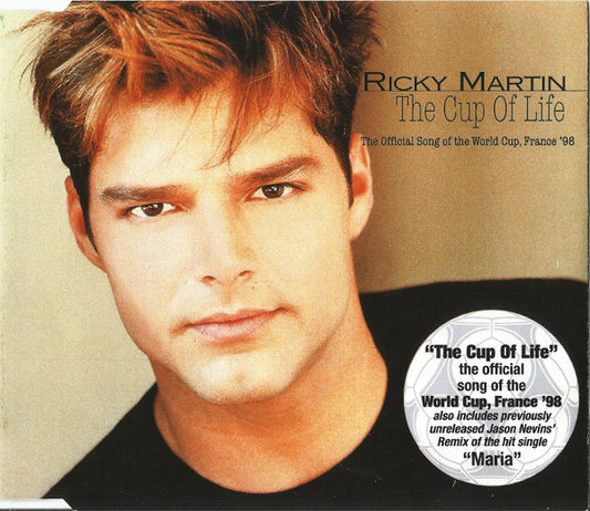 Ricky Martin : The Cup Of Life (The Official Song Of The World Cup, France '98) (CD, Single)