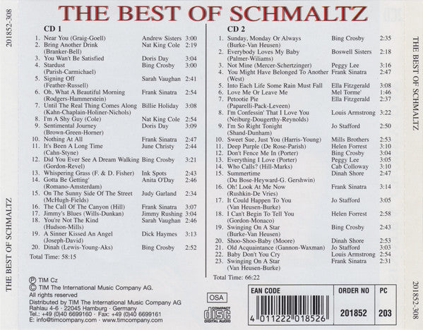 Various : The Best Of Schmaltz (2xCD, Comp, RM)