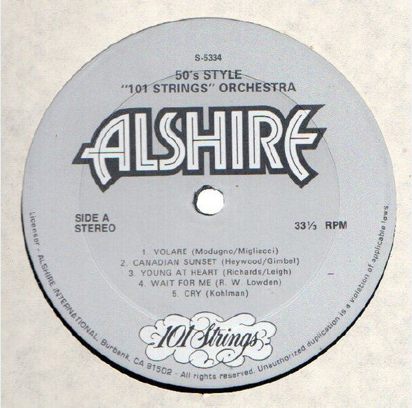 101 Strings : 50's Style (LP, Album)