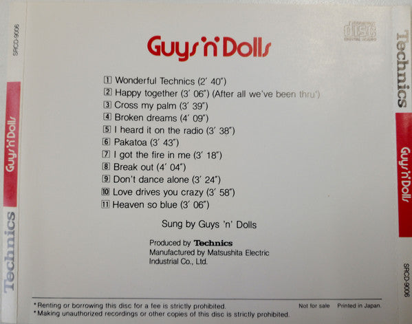 Guys 'n Dolls : Guys'n'Dolls (CD, Album, Promo)