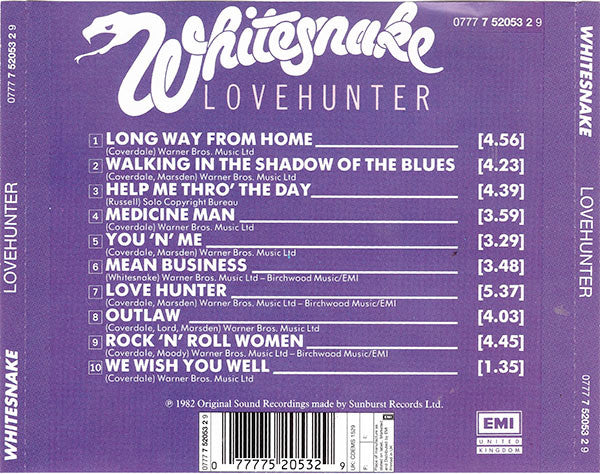 Whitesnake : Lovehunter (CD, Album, RE)