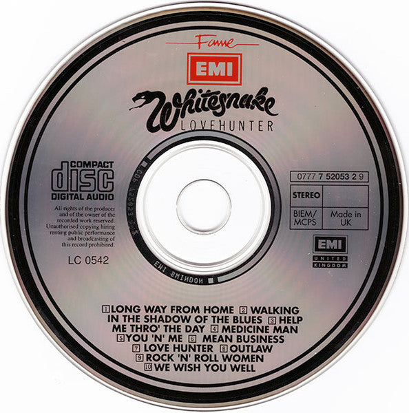 Whitesnake : Lovehunter (CD, Album, RE)