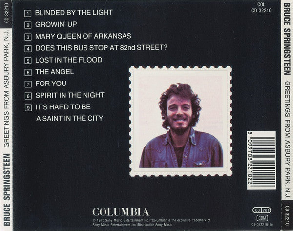 Bruce Springsteen : Greetings From Asbury Park, N. J. (CD, Album, RE, DAD)