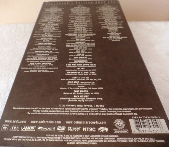 AC/DC : Plug Me In (3xDVD-V, Comp, Copy Prot., Ltd, NTSC, O-C)
