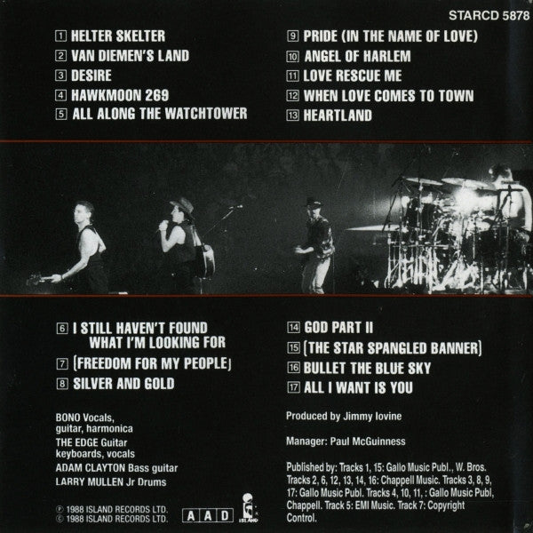 U2 : Rattle And Hum (CD, Album)