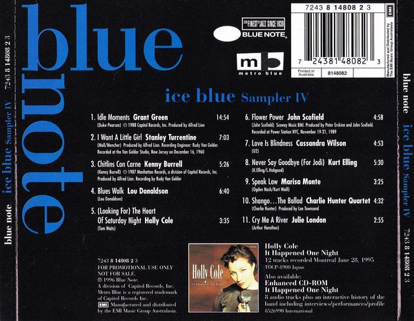 Various : Ice Blue Sampler IV (CD, Promo, Smplr)