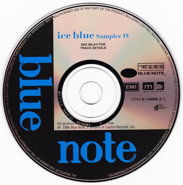 Various : Ice Blue Sampler IV (CD, Promo, Smplr)