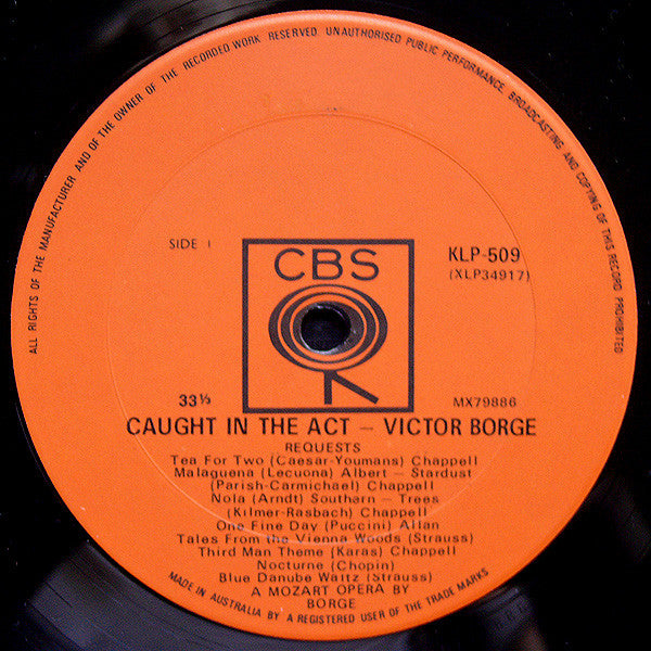 Victor Borge (2) : Caught In The Act (LP, Album, Mono, RE)