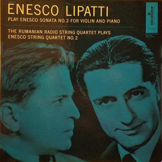 Enesco*, Lipatti* : String Quartet In G Minor, Op. 22, No. 2 / Sonata In F Minor Op. 6, For Violin And Piano (LP, Comp, Mono)