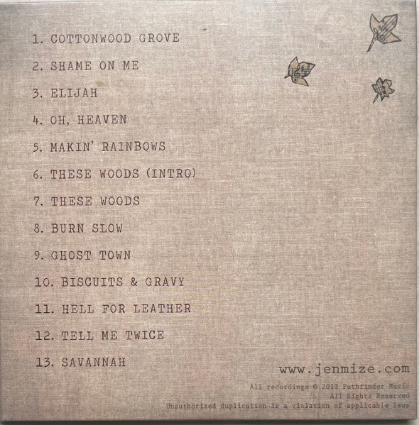 Jen Mize : Fear Pride & A Few Stubborn Angels (CD, Album)
