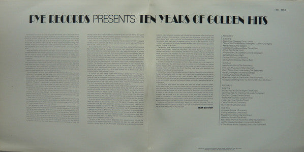 Various : Pye Records Presents Ten Years Of Golden Hits (2xLP, Comp, Gat)