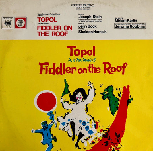 Topol, "Fiddler On The Roof" Original London Cast : Fiddler On The Roof (LP, Album)