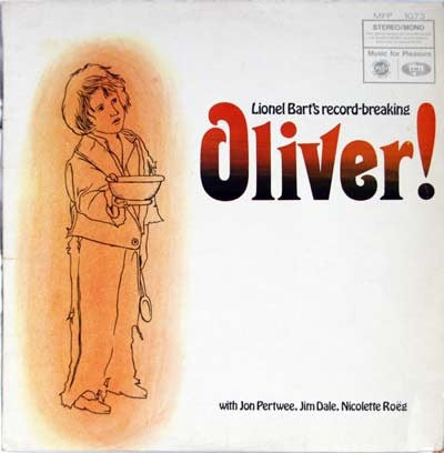 Lionel Bart With Jon Pertwee, Jim Dale, Nicolette Roeg With Geoff Love & His Orchestra : Oliver!: With Cast (LP, Album, RE)