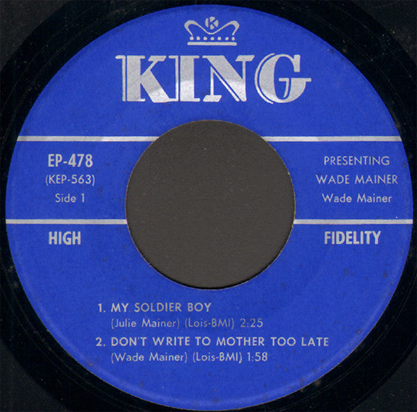 Wade Mainer : My Soldier Boy (7", EP)