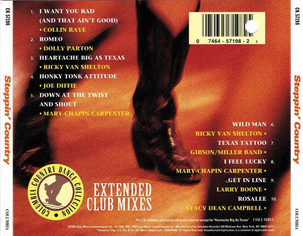Various : Steppin' Country (CD, Comp)
