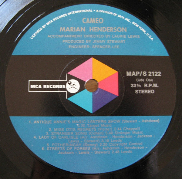 Marian Henderson : Cameo (LP, Album)