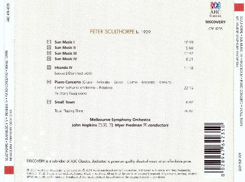 Peter Sculthorpe : Irkanda IV,Sun Music, Piano Concerto,Small Town (CD, Comp, RE)