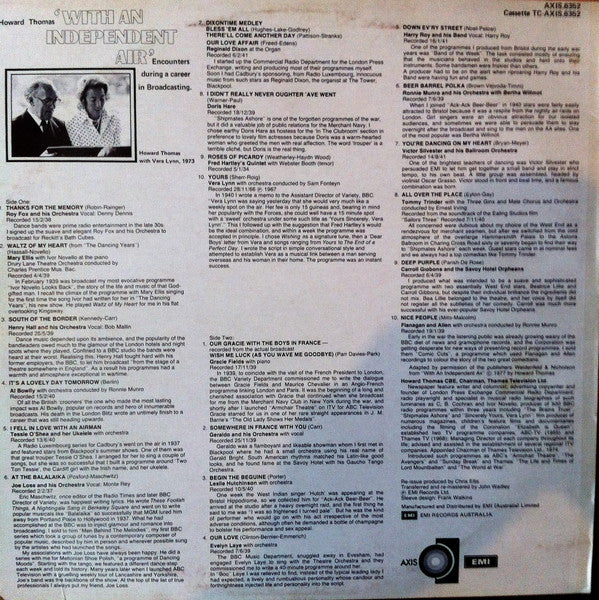 Various : Howard Thomas "With An Independent Air" (LP, Comp)