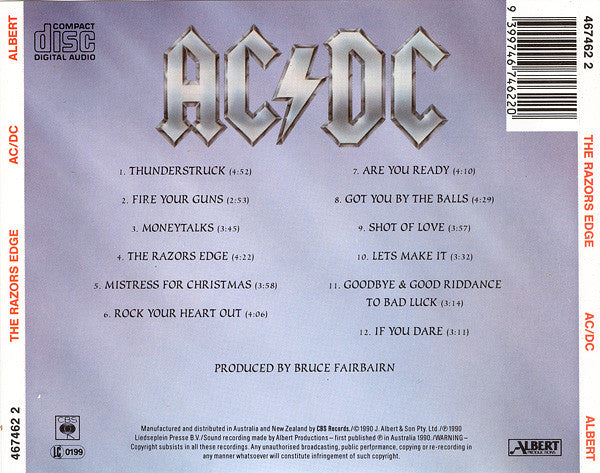 AC/DC : The Razors Edge (CD, Album)