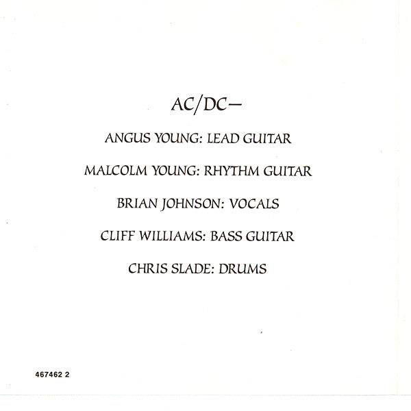 AC/DC : The Razors Edge (CD, Album)